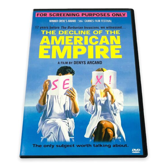 The Decline of the American Empire Screener DVD Screening Copy Rare OOP Movie - Picture 1 of 5